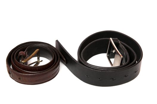 design belts on a white background