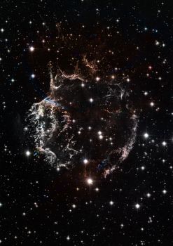 Star field in space, a nebulae and a gas congestion