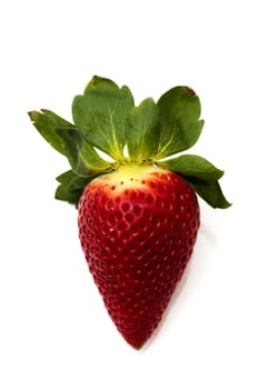 strawberries on a white background 