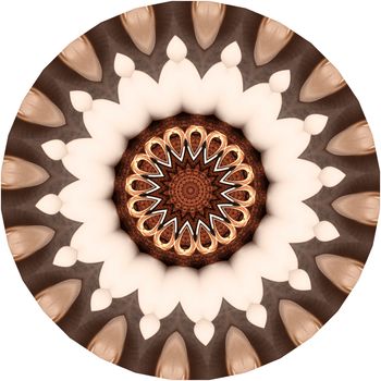 a kaleidoscope pattern on a white background