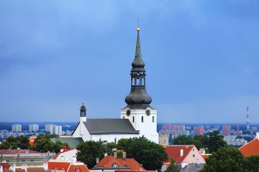 Panorama of old town in Tallinn