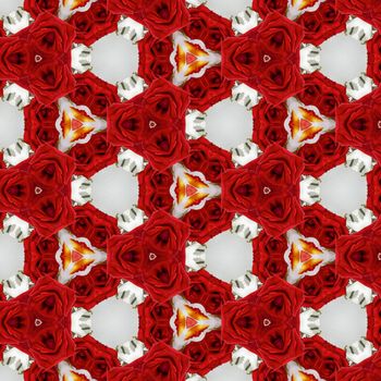 a kaleidoscope pattern on a white background