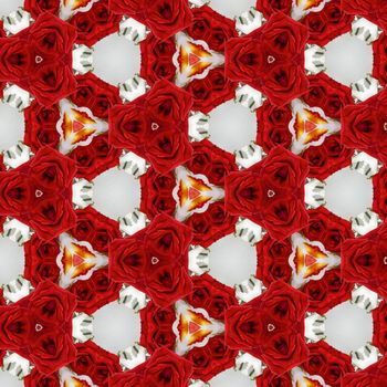 a kaleidoscope pattern on a white background