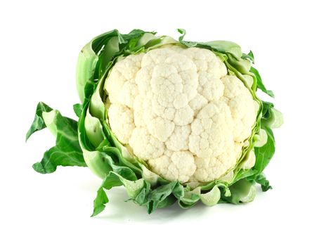 Fresh Cauliflower isolated on white background