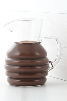 Delicious, nutritious and fresh Chocolate milk jar, made with organic real cocoa mass