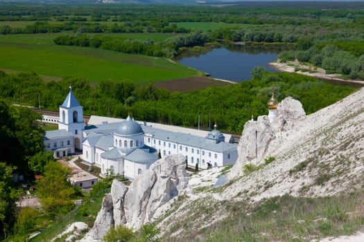 Divnogorsky Sacred Uspensky man's monastery in the summer