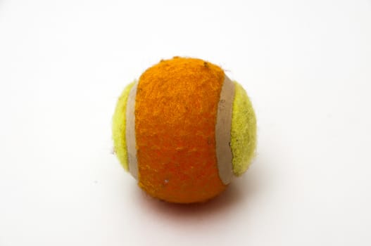 tennis ball on a white background
