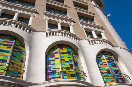 colorful building of Barcelona
