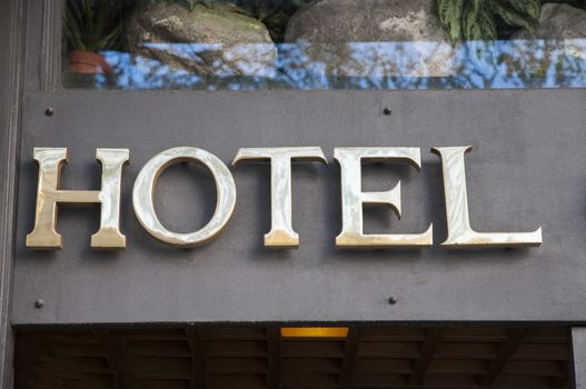 Barcelona hotel with lights in points