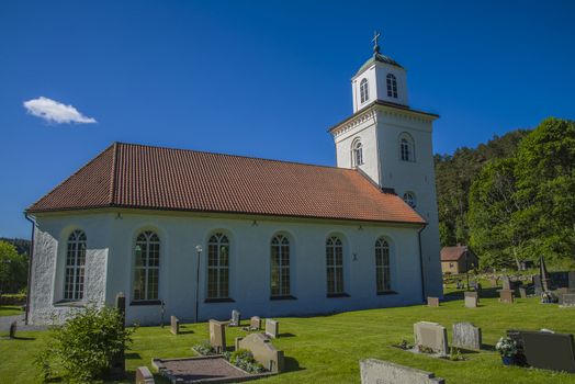 Hogdals church belongs to Iddefjorden congregation  in Str��mstads Pastorat located in Hogdal in Sr��mstads municipality, Sweden. The church is built of stone in 1856.