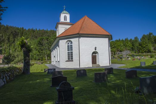 Hogdals church belongs to Iddefjorden congregation  in Str��mstads Pastorat located in Hogdal in Sr��mstads municipality, Sweden. The church is built of stone in 1856.