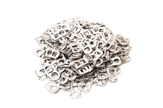 rings of soft drinks on a white background