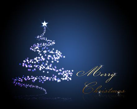 christmas background for your designs with a christmas tree ans Merry Christmas Text