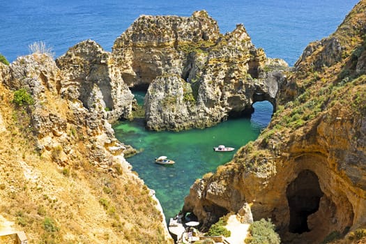 Natural rocks near Lagos Portugal