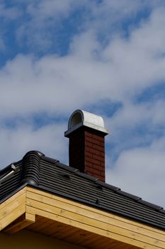 chimney on the roof