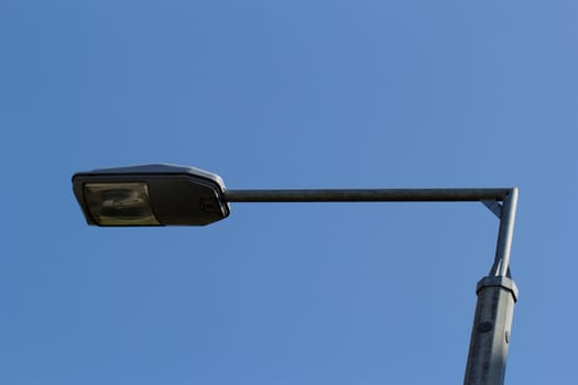 Street lamp under the blue sky