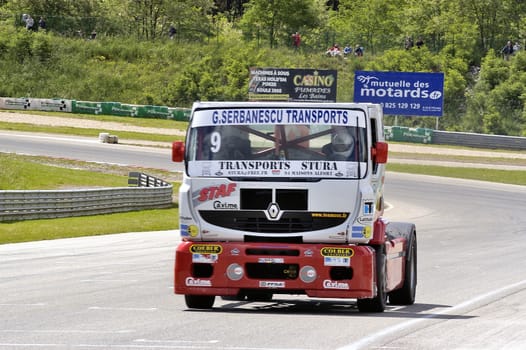 Ales - France - Grand Prix of France trucks May 25th and 26th, 2013 on the circuit of the Cevennes.