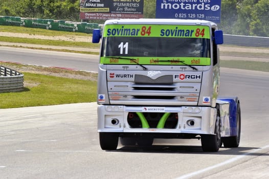 Ales - France - Grand Prix of France trucks May 25th and 26th, 2013 on the circuit of the Cevennes.