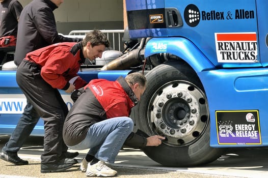 Ales - France - Grand Prix of France trucks May 25th and 26th, 2013 on the circuit of the Cevennes.