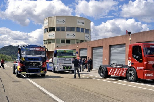 Ales - France - Grand Prix of France trucks May 25th and 26th, 2013 on the circuit of the Cevennes.