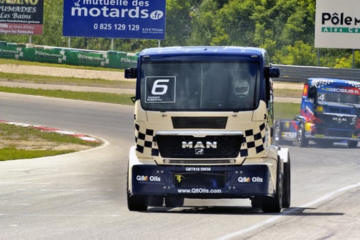 Ales - France - Grand Prix of France trucks May 25th and 26th, 2013 on the circuit of the Cevennes.