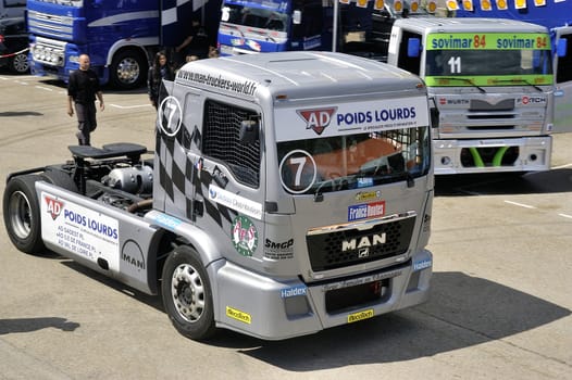 Ales - France - Grand Prix of France trucks May 25th and 26th, 2013 on the circuit of the Cevennes.