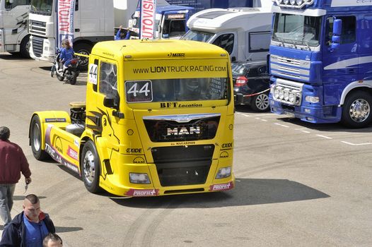 Ales - France - Grand Prix of France trucks May 25th and 26th, 2013 on the circuit of the Cevennes.