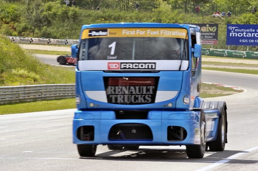 Ales - France - Grand Prix of France trucks May 25th and 26th, 2013 on the circuit of the Cevennes.