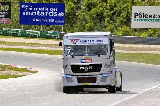 Ales - France - Grand Prix of France trucks May 25th and 26th, 2013 on the circuit of the Cevennes.