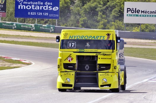 Ales - France - Grand Prix of France trucks May 25th and 26th, 2013 on the circuit of the Cevennes.
