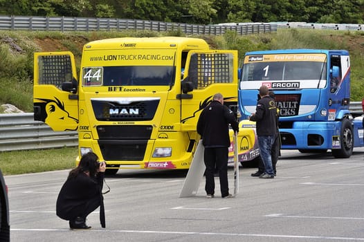 Ales - France - Grand Prix of France trucks May 25th and 26th, 2013 on the circuit of the Cevennes.