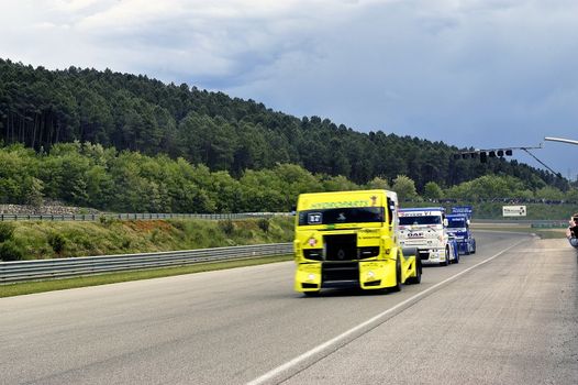 Ales - France - Grand Prix of France trucks May 25th and 26th, 2013 on the circuit of the Cevennes.