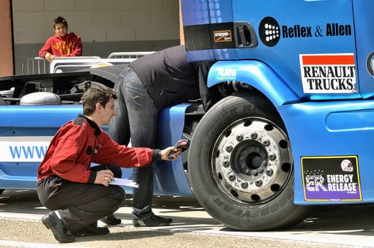 Ales - France - Grand Prix of France trucks May 25th and 26th, 2013 on the circuit of the Cevennes.