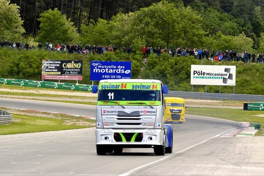 Ales - France - Grand Prix of France trucks May 25th and 26th, 2013 on the circuit of the Cevennes.