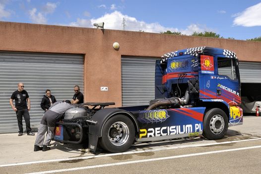 Ales - France - Grand Prix of France trucks May 25th and 26th, 2013 on the circuit of the Cevennes.