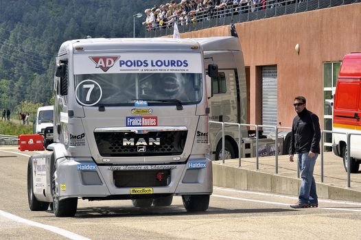 Ales - France - Grand Prix of France trucks May 25th and 26th, 2013 on the circuit of the Cevennes.