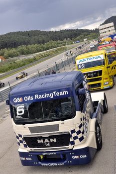 Ales - France - Grand Prix of France trucks May 25th and 26th, 2013 on the circuit of the Cevennes.