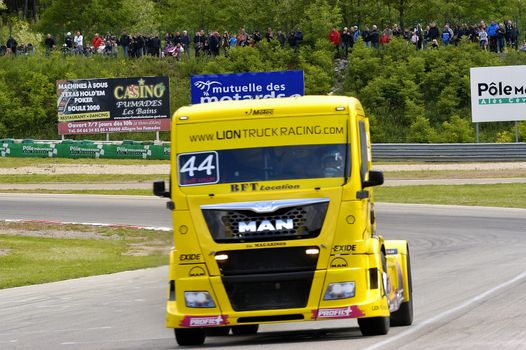 Ales - France - Grand Prix of France trucks May 25th and 26th, 2013 on the circuit of the Cevennes.