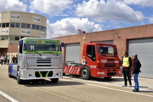 Ales - France - Grand Prix of France trucks May 25th and 26th, 2013 on the circuit of the Cevennes.