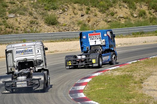 Ales - France - Grand Prix of France trucks May 25th and 26th, 2013 on the circuit of the Cevennes.