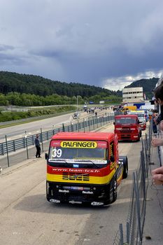 Ales - France - Grand Prix of France trucks May 25th and 26th, 2013 on the circuit of the Cevennes.