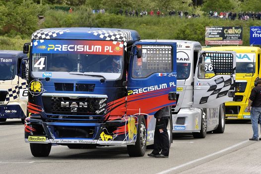 Ales - France - Grand Prix of France trucks May 25th and 26th, 2013 on the circuit of the Cevennes.