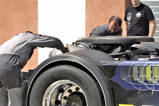 Ales - France - Grand Prix of France trucks May 25th and 26th, 2013 on the circuit of the Cevennes.