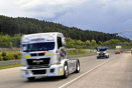 Ales - France - Grand Prix of France trucks May 25th and 26th, 2013 on the circuit of the Cevennes.