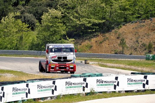 Ales - France - Grand Prix of France trucks May 25th and 26th, 2013 on the circuit of the Cevennes.