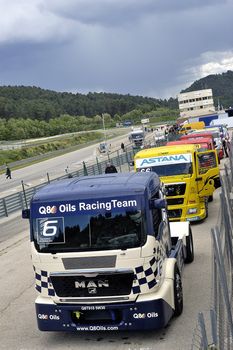 Ales - France - Grand Prix of France trucks May 25th and 26th, 2013 on the circuit of the Cevennes.