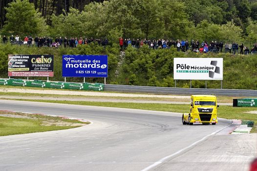 Ales - France - Grand Prix of France trucks May 25th and 26th, 2013 on the circuit of the Cevennes.