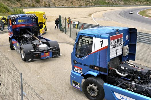 Ales - France - Grand Prix of France trucks May 25th and 26th, 2013 on the circuit of the Cevennes.