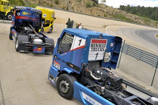 Ales - France - Grand Prix of France trucks May 25th and 26th, 2013 on the circuit of the Cevennes.