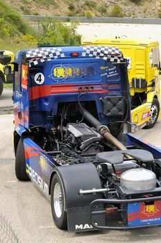 Ales - France - Grand Prix of France trucks May 25th and 26th, 2013 on the circuit of the Cevennes.